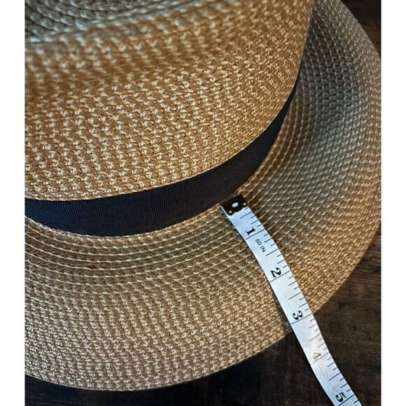 Eric Javits SQUISHEER INSTINCT Hat in Natural/ Black - Picture 9 of 9